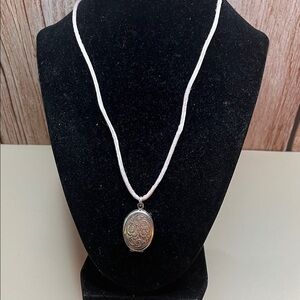 Elegant Sterling Silver Locket Necklace